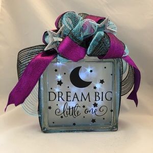 Glass light block with 8 light modes